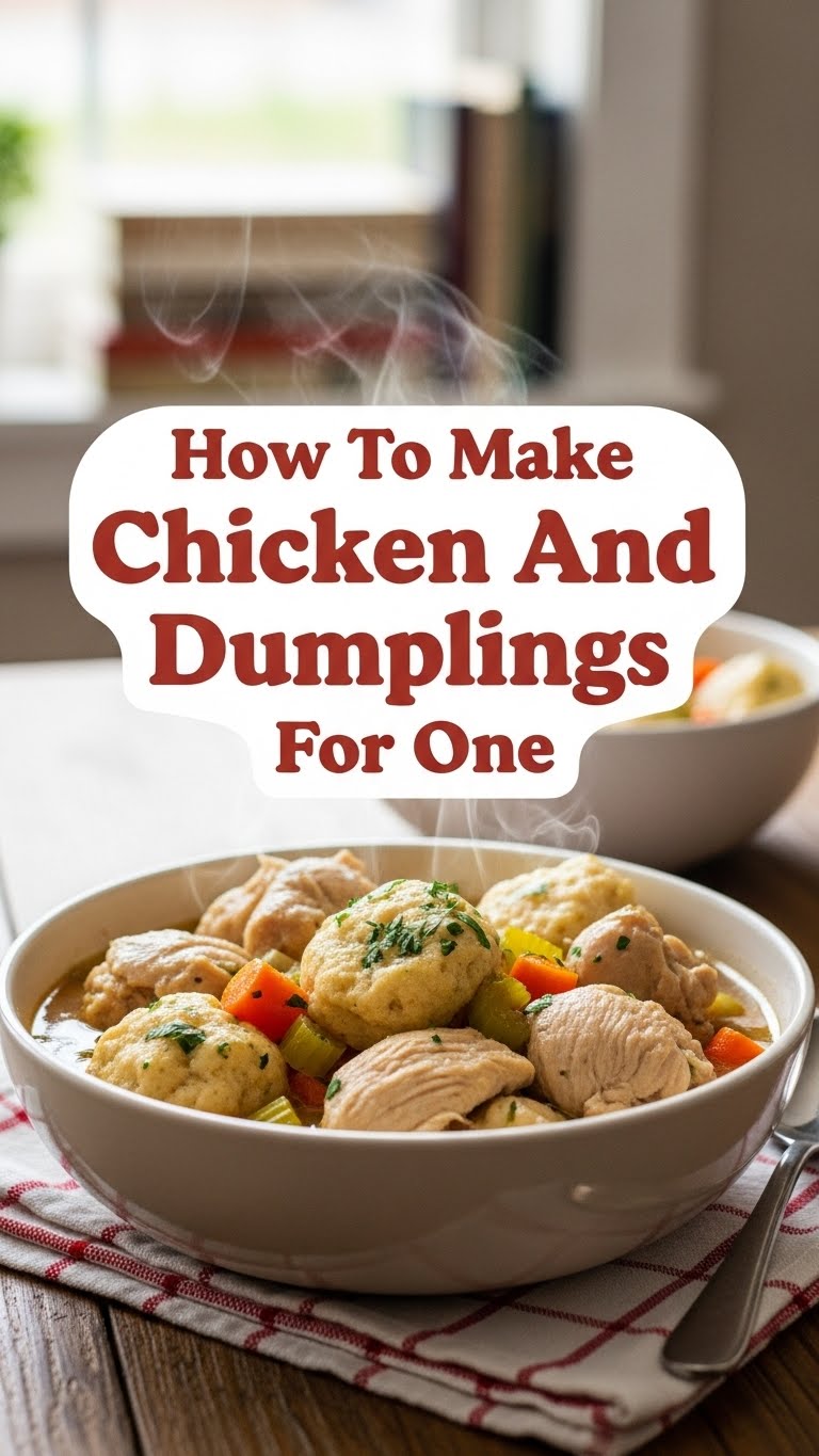 How To Make Chicken And Dumplings For One