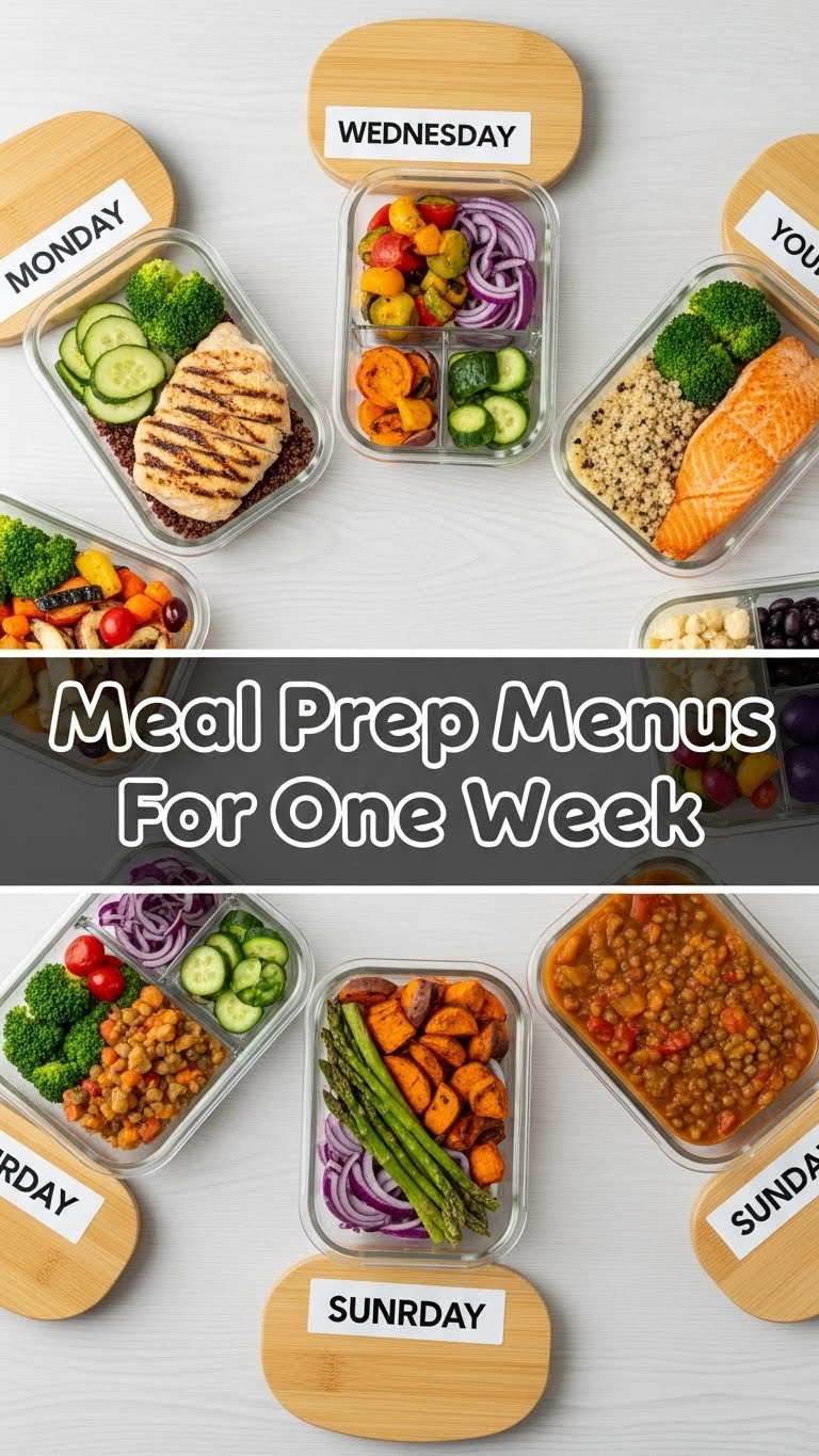 Meal Prep Menus For One Week