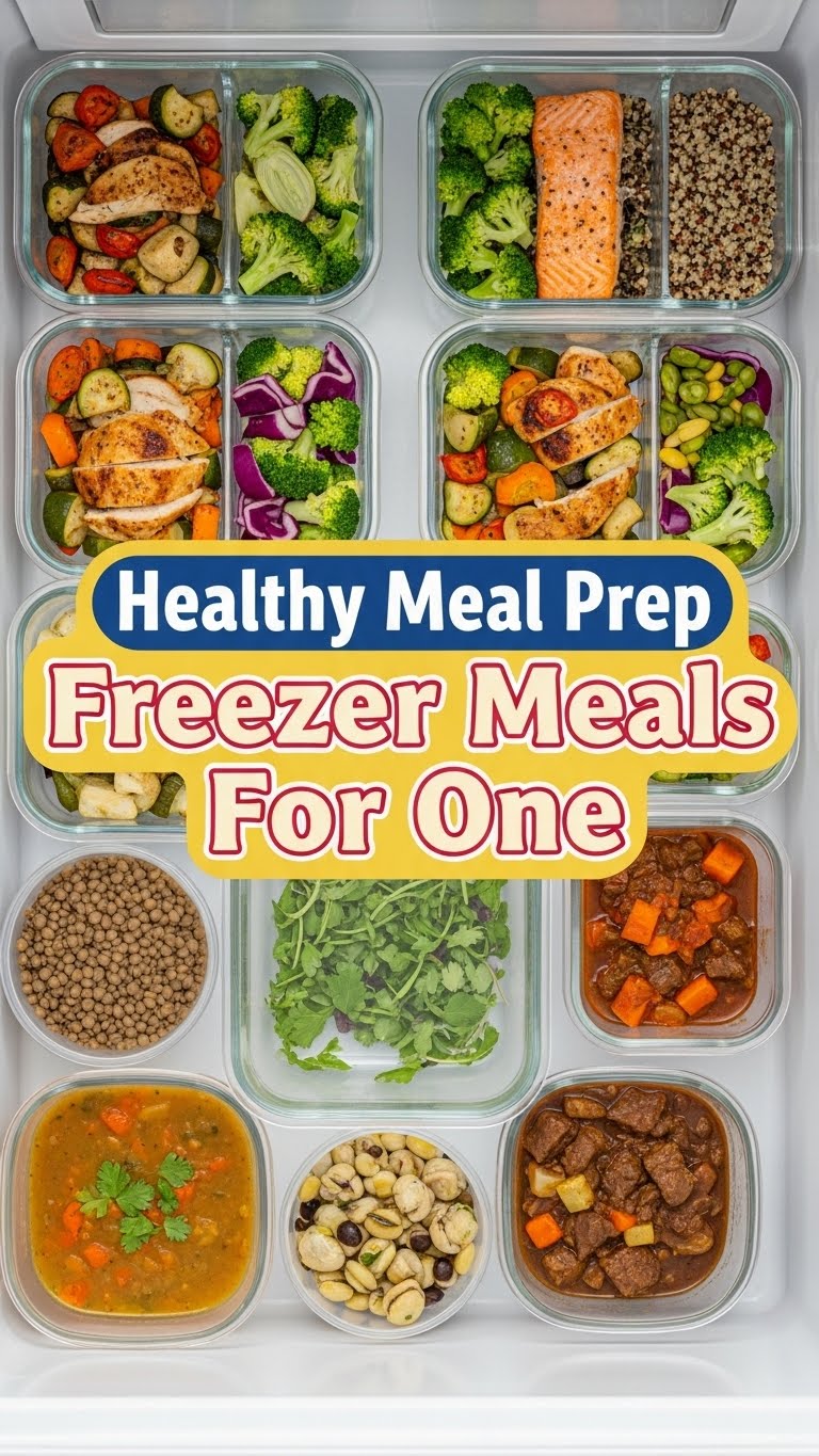 Healthy Meal Prep Freezer Meals For One