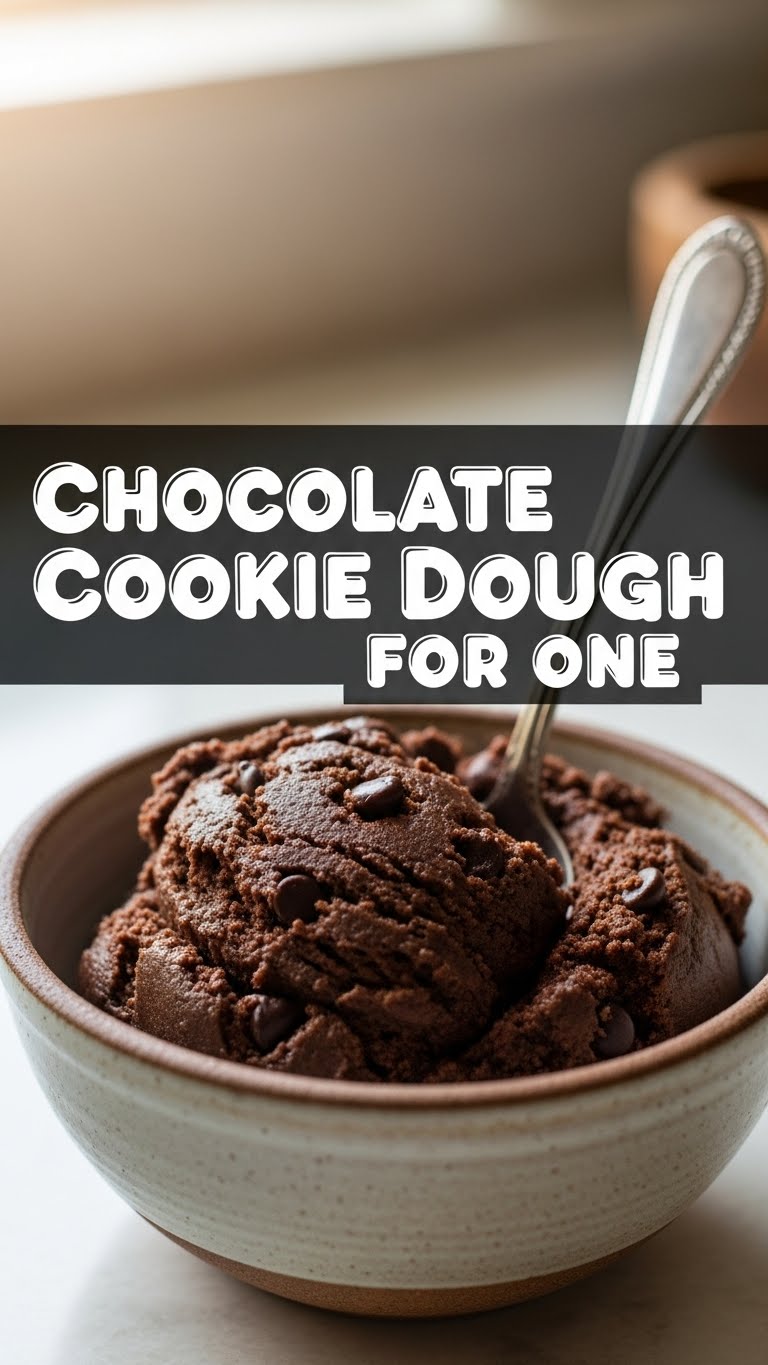 Chocolate Cookie Dough For One