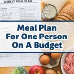 Meal Plan For One Person On A Budget