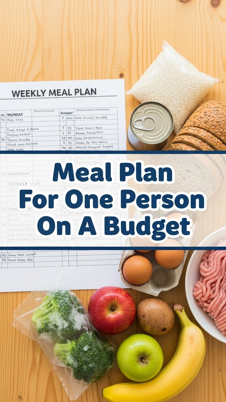 Meal Plan For One Person On A Budget