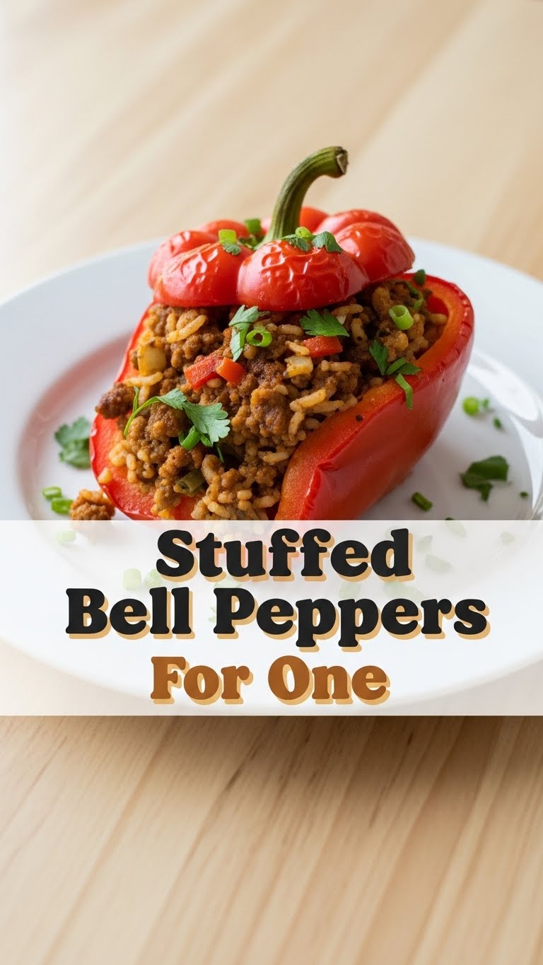 Stuffed Bell Peppers For One