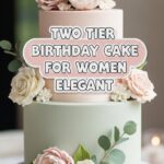 Two Tier Birthday Cake For Women Elegant