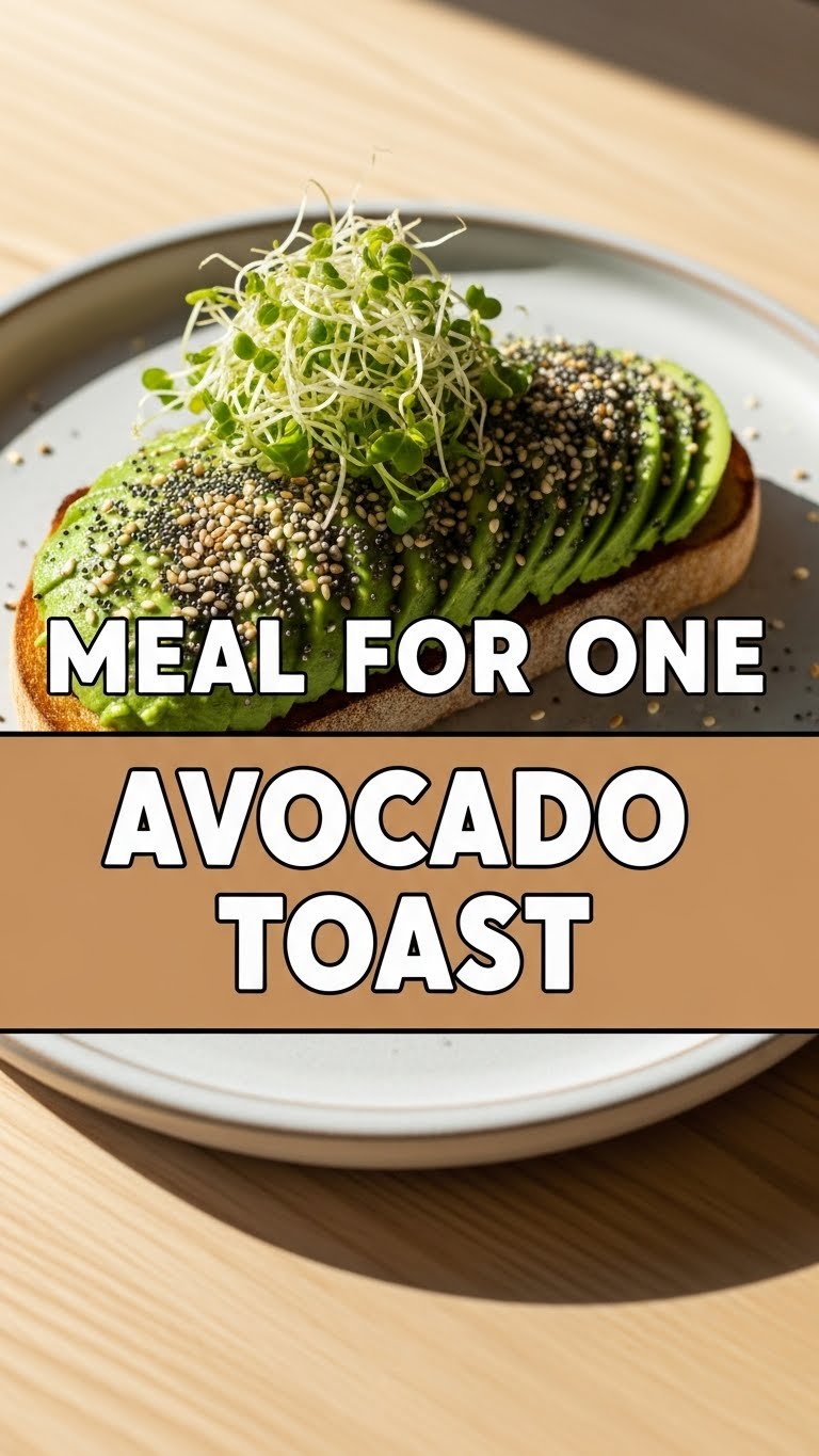 Meal For One Avocado Toast
