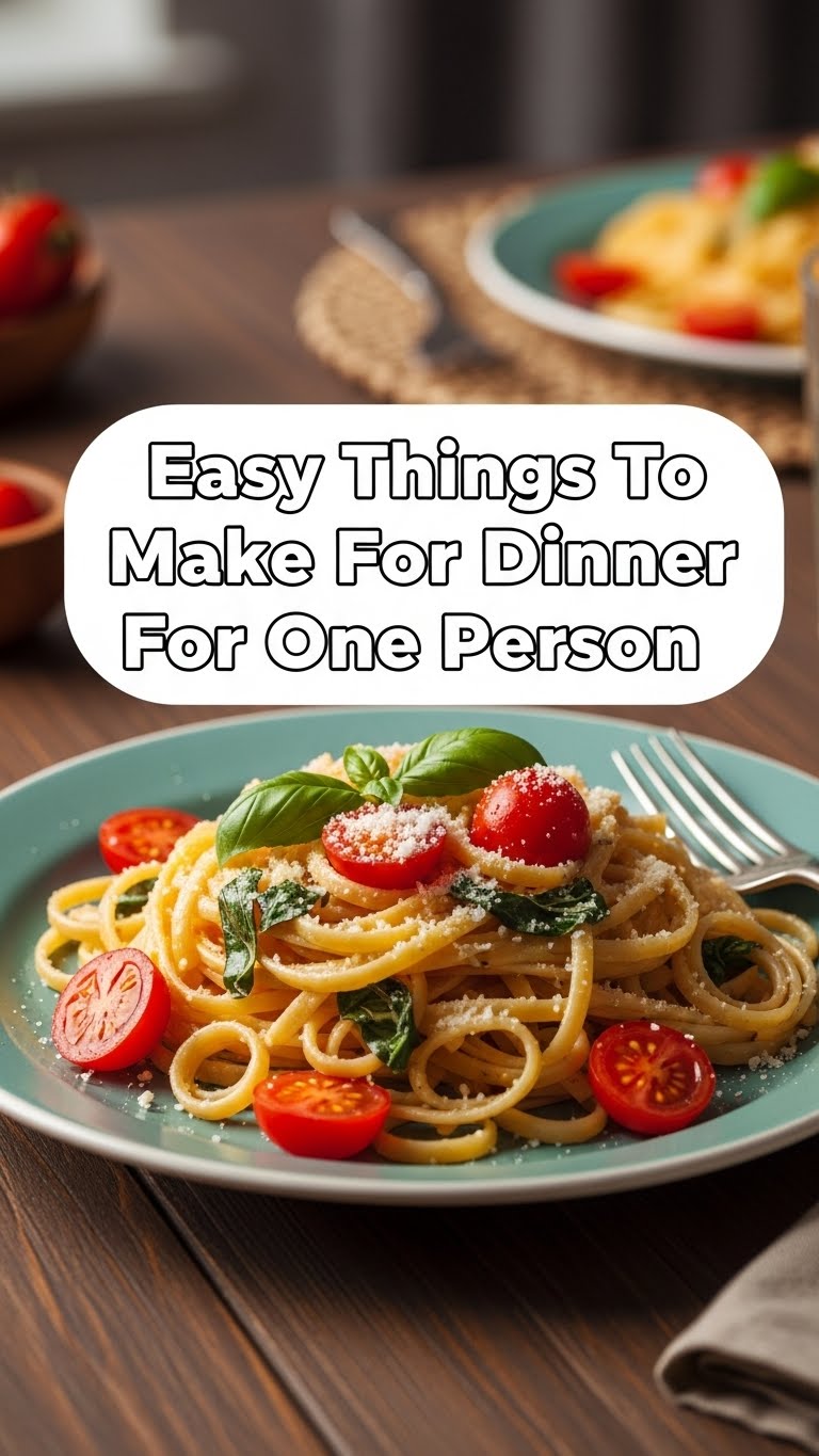 Easy Things To Make For Dinner For One Person