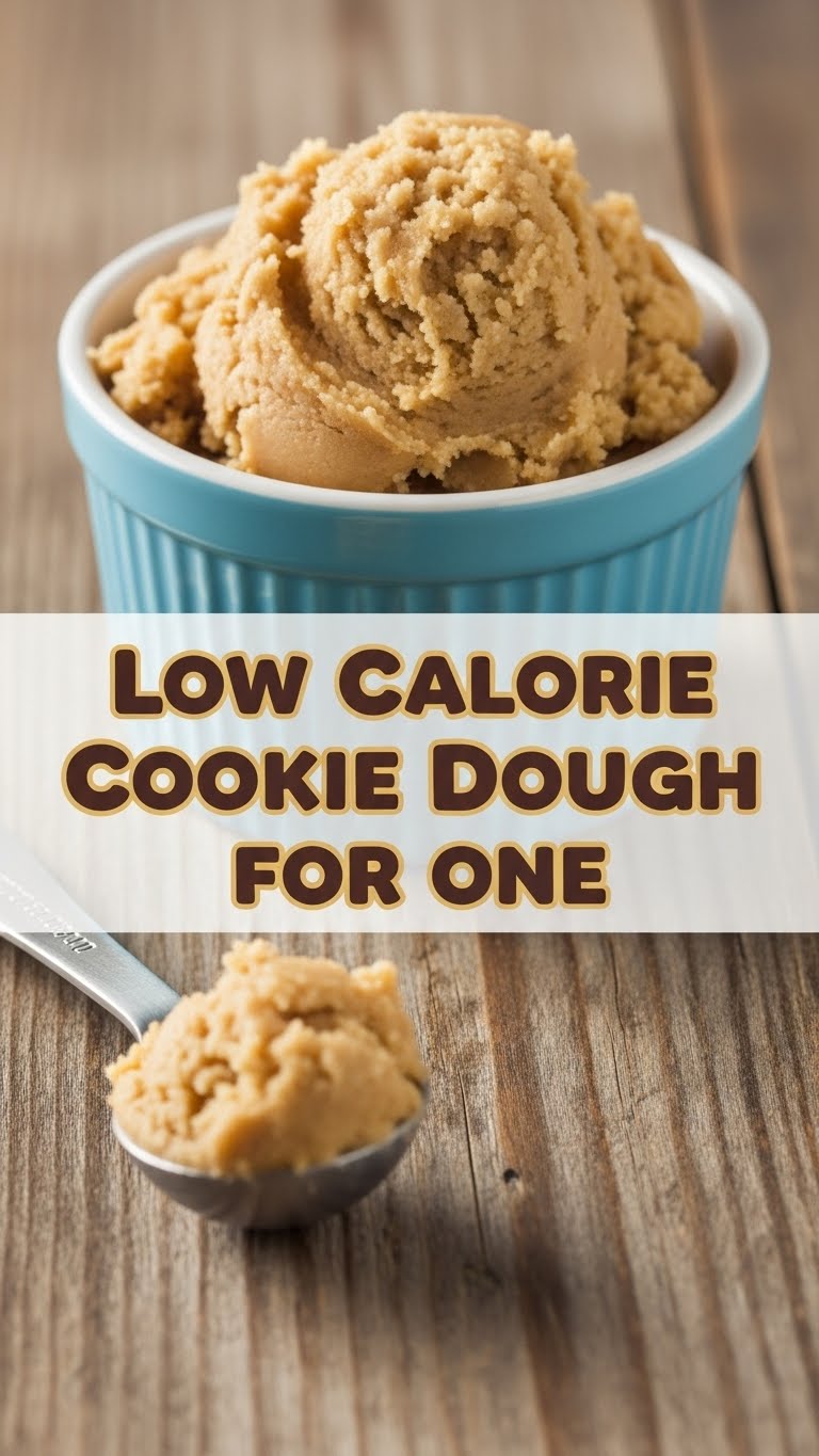 Low Calorie Cookie Dough For One