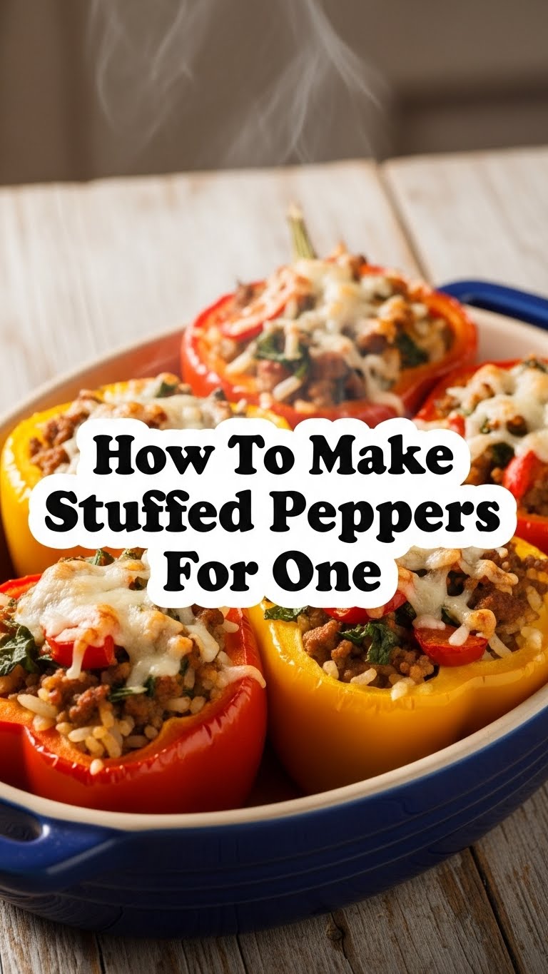 How To Make Stuffed Peppers For One