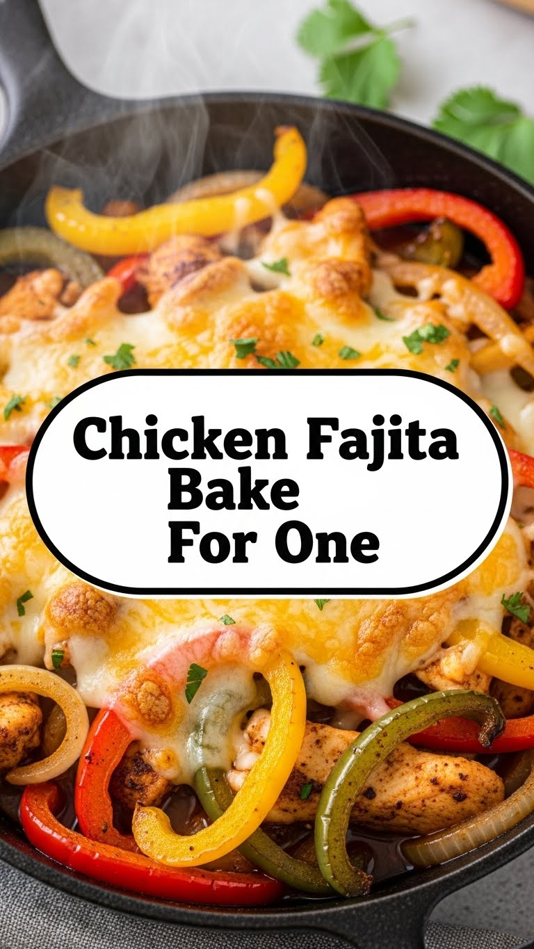 Chicken Fajita Bake For One