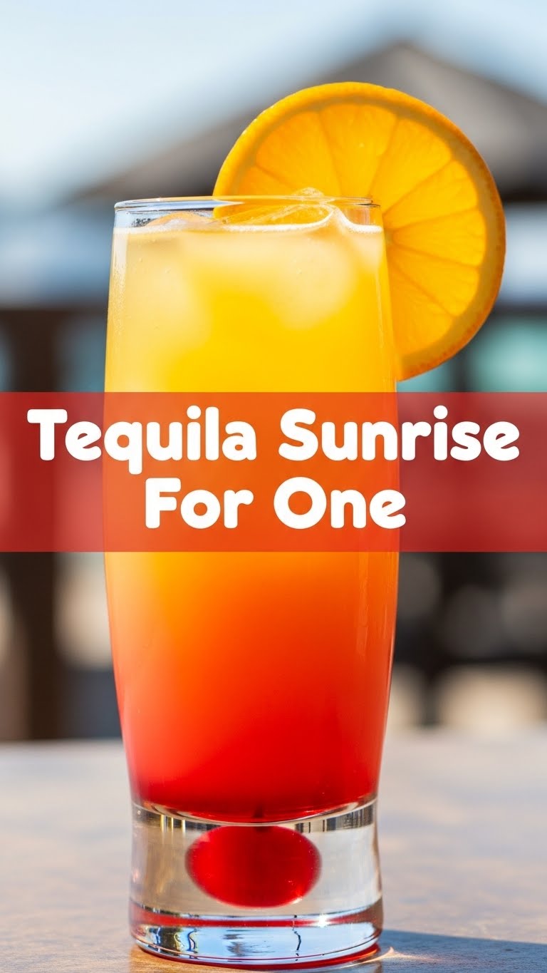 Tequila Sunrise For One