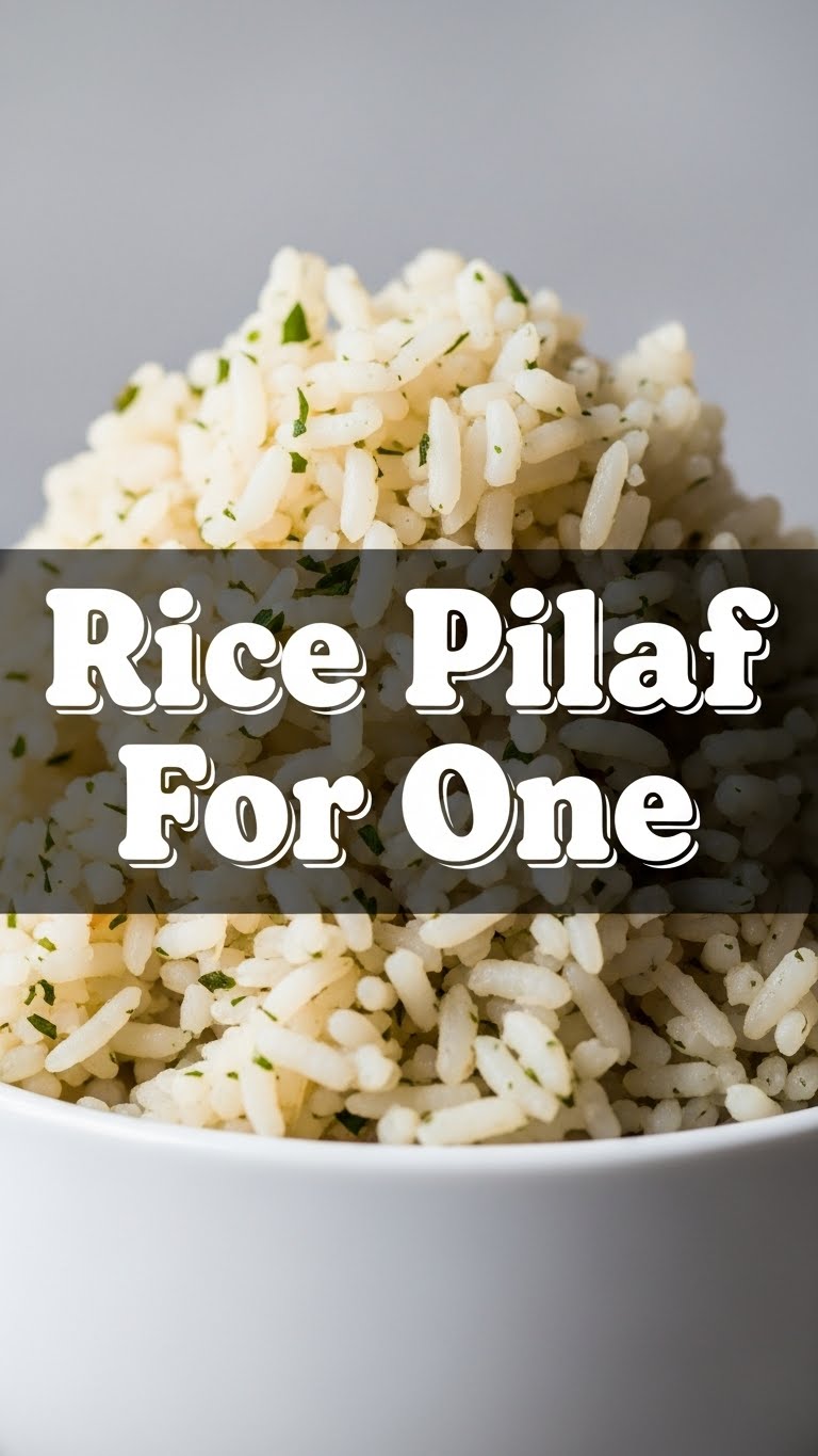 Rice Pilaf For One