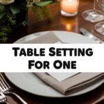 Table Setting For One
