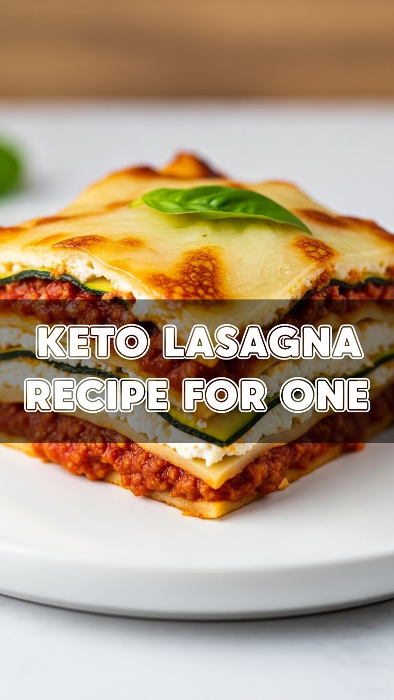 Keto Lasagna Recipe For One