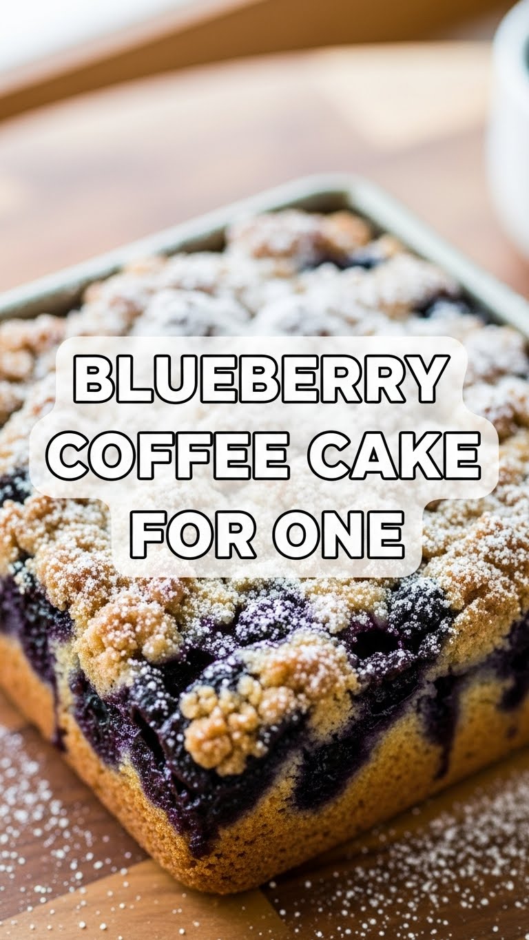 Blueberry Coffee Cake For One