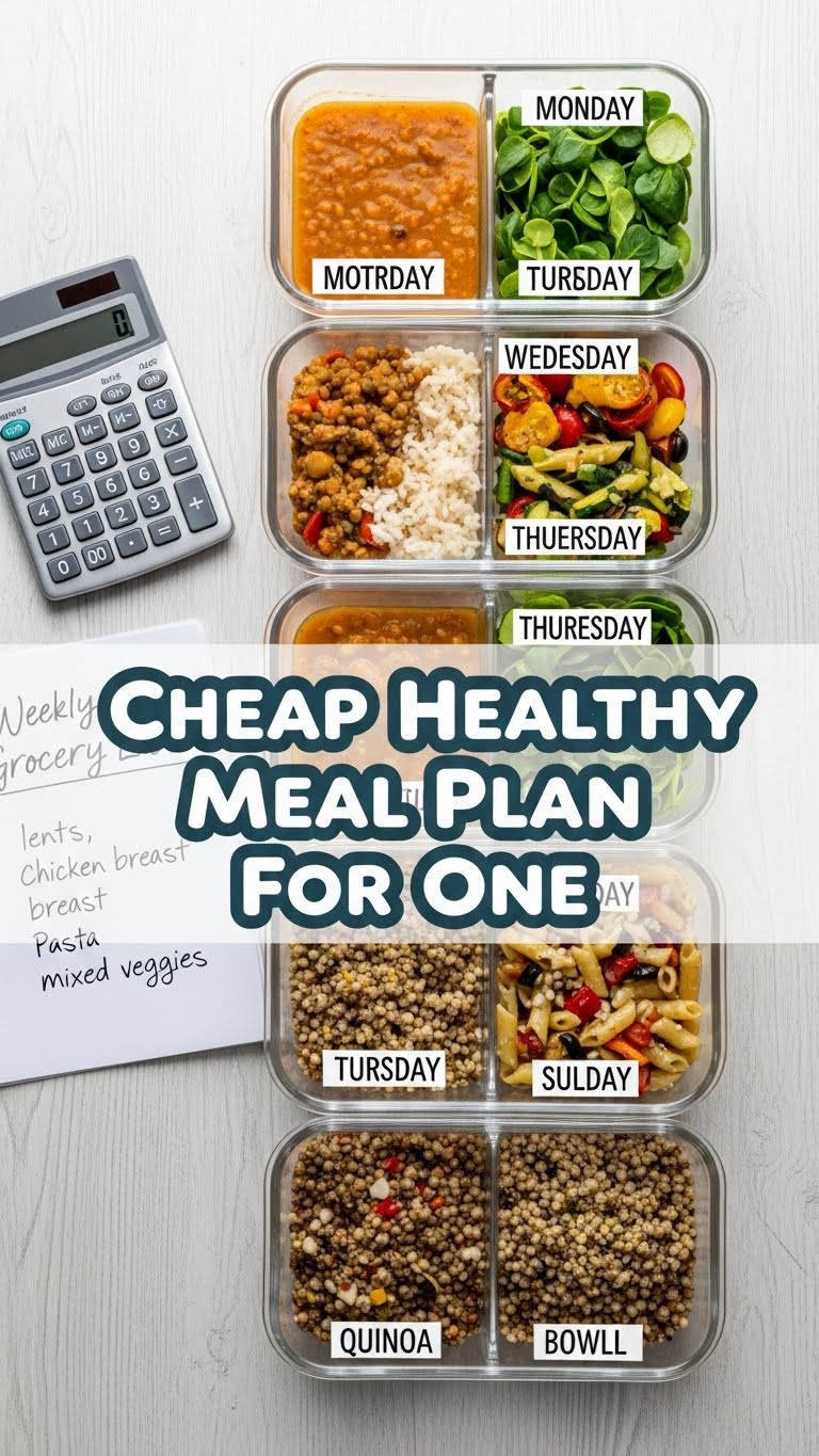 Cheap Healthy Meal Plan For One