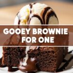 Gooey Brownie For One