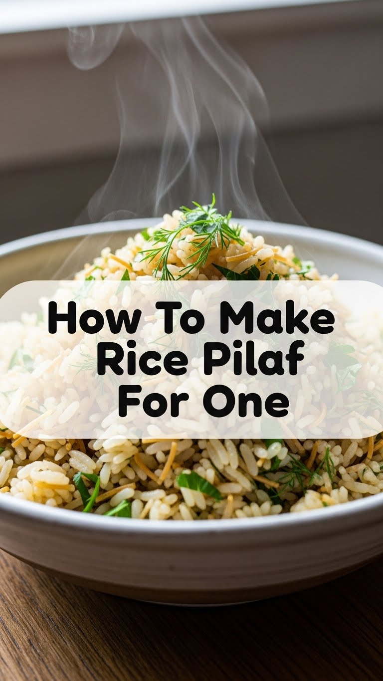 How To Make Rice Pilaf For One