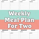 Weekly Meal Plan For Two