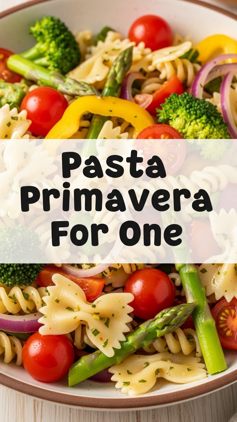 Pasta Primavera For One