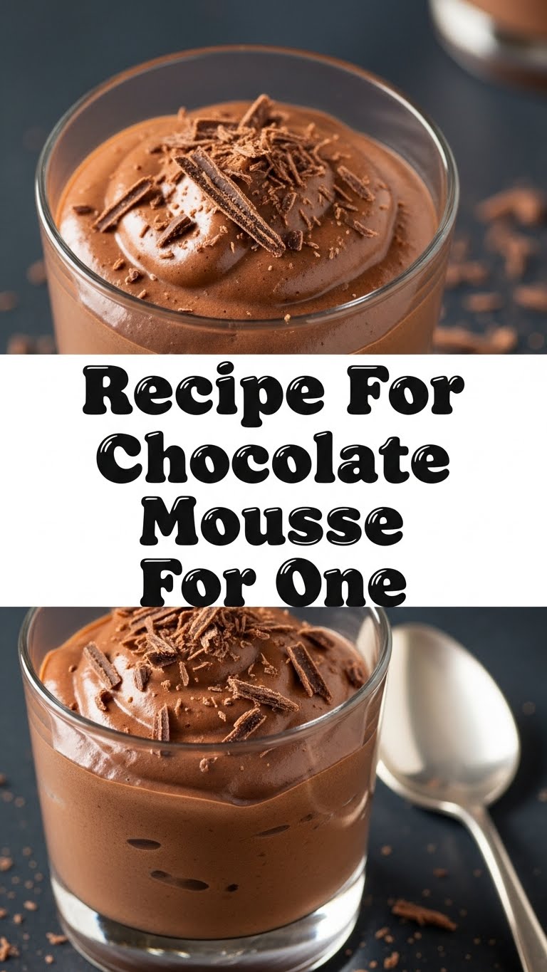 Recipe For Chocolate Mousse For One