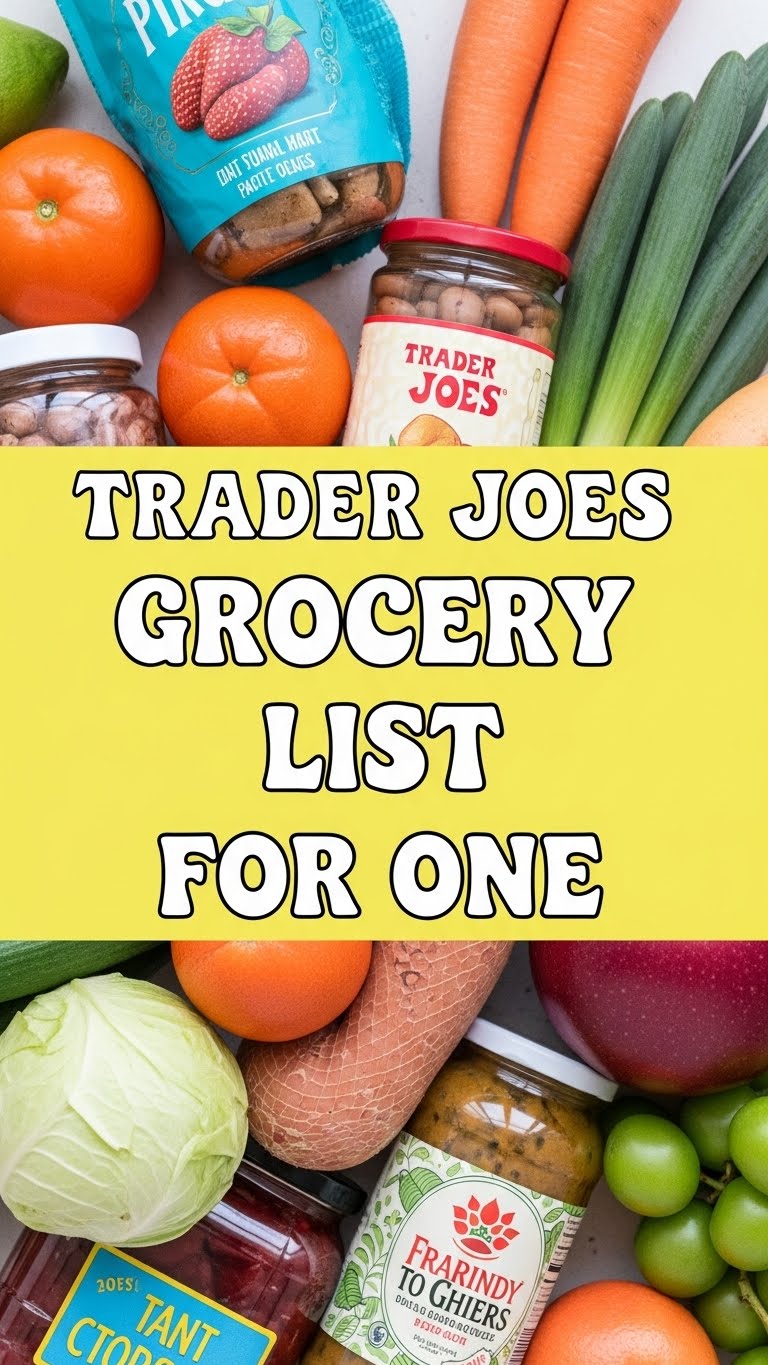Trader Joes Grocery List For One