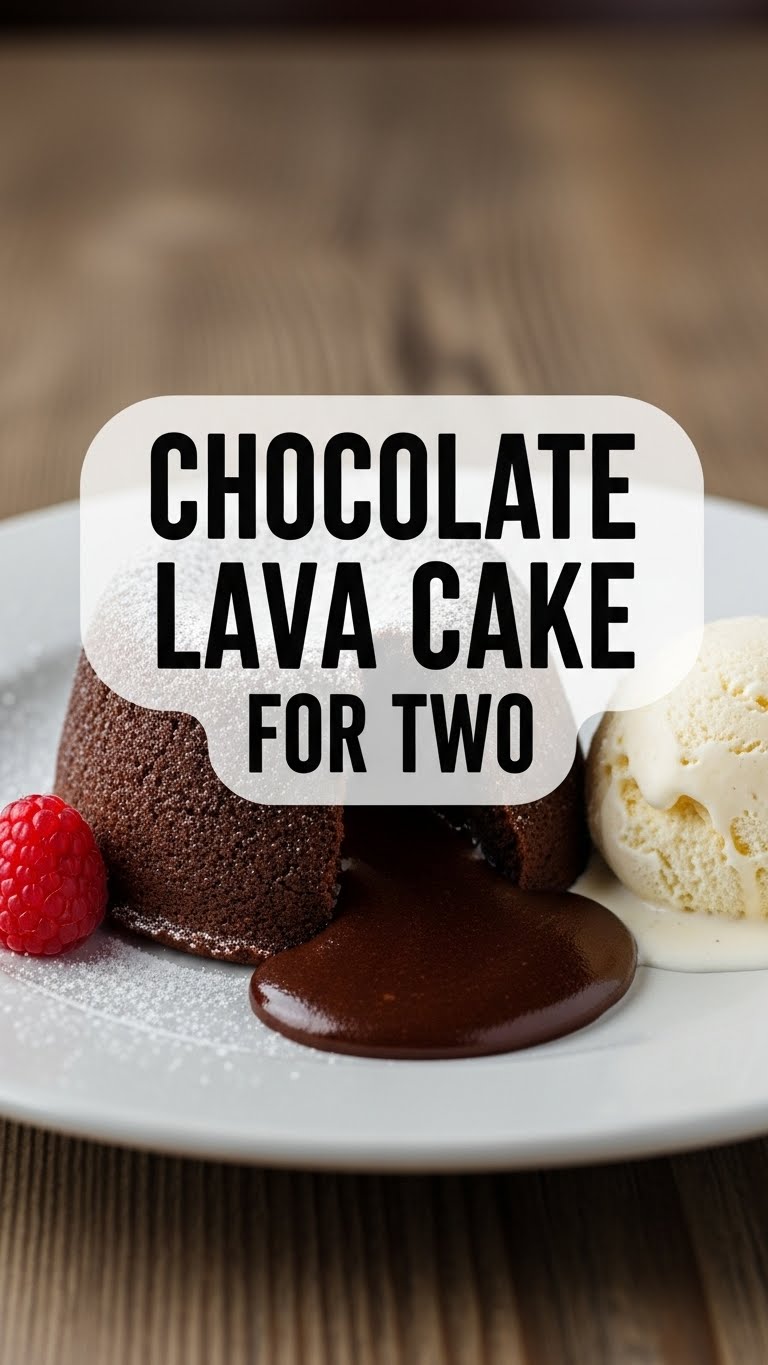 Chocolate Lava Cake For Two
