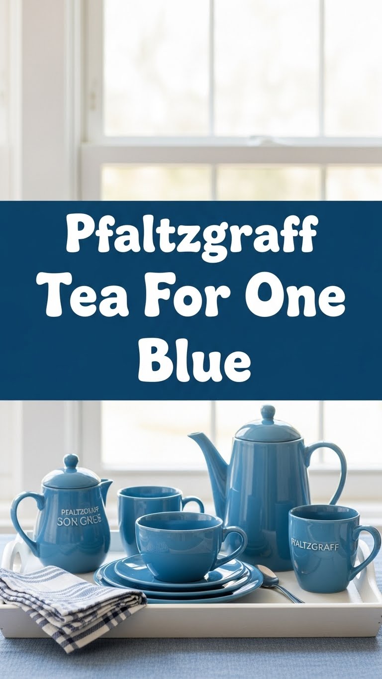 Pfaltzgraff Tea For One Blue