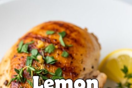 Lemon Garlic Chicken For One