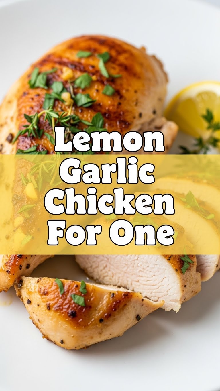 Lemon Garlic Chicken For One
