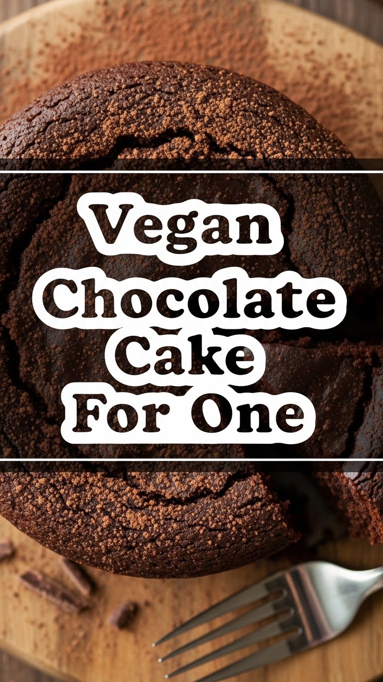 Vegan Chocolate Cake For One