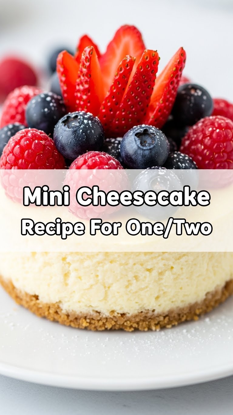 Mini Cheesecake Recipe For One/Two