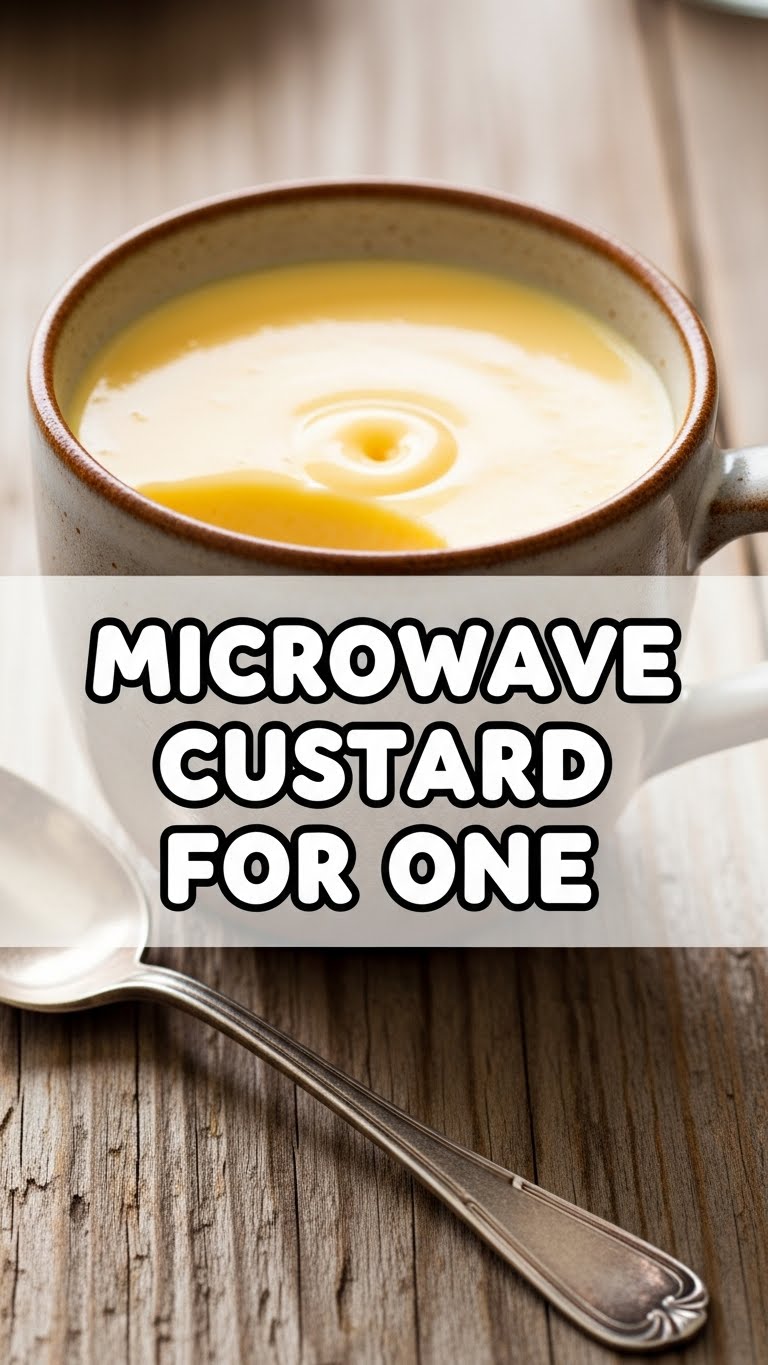 Microwave Custard For One
