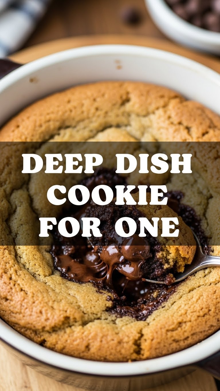 Deep Dish Cookie For One