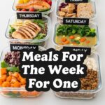 Meals For The Week For One