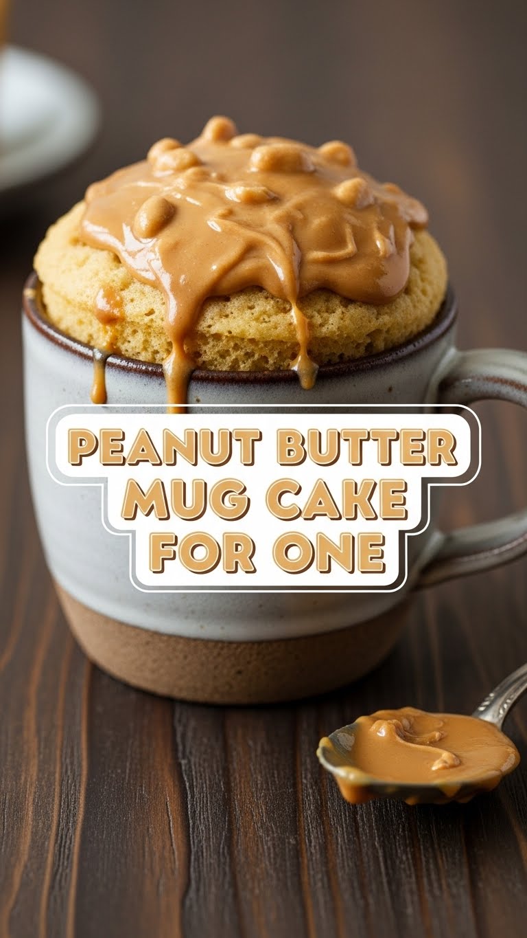 Peanut Butter Mug Cake For One