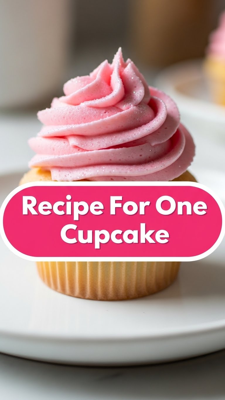 Recipe For One Cupcake