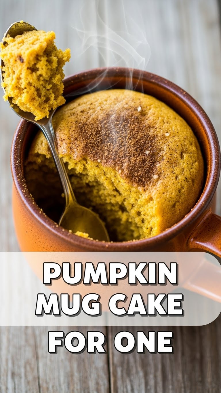 Pumpkin Mug Cake For One