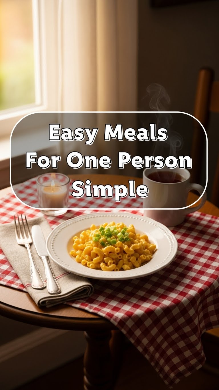 Easy Meals For One Person Simple