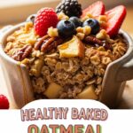 Healthy Baked Oatmeal For One
