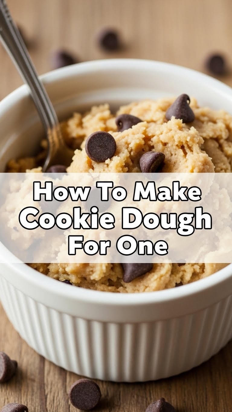 How To Make Cookie Dough For One