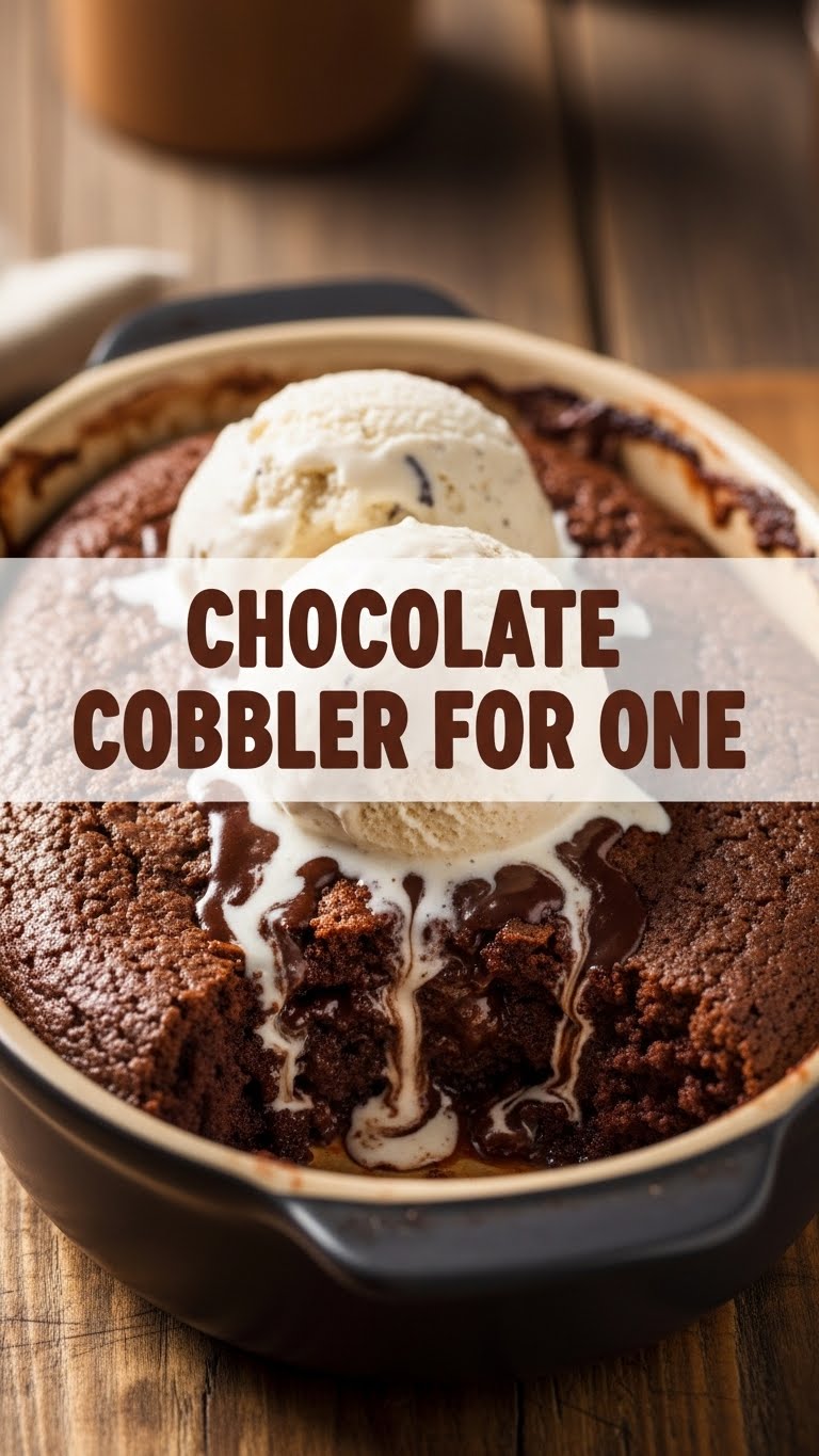 Chocolate Cobbler For One