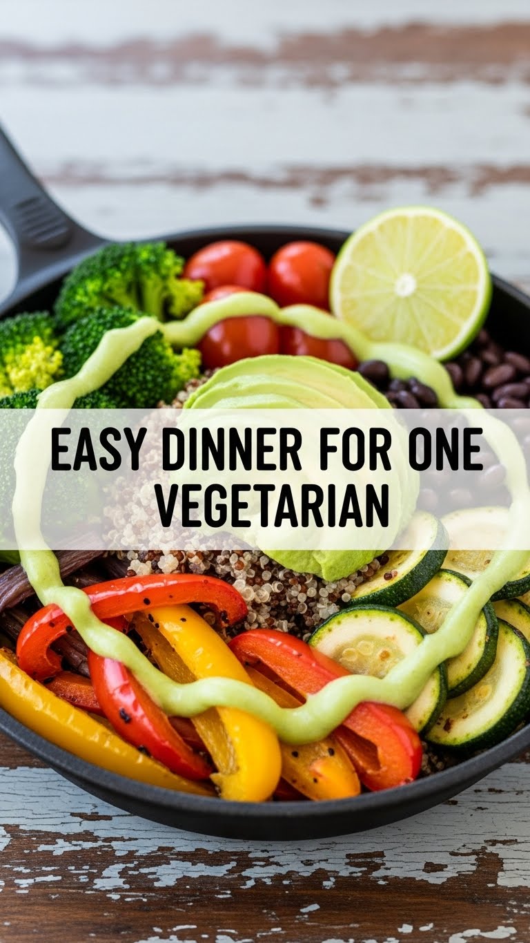 Easy Dinner For One Vegetarian