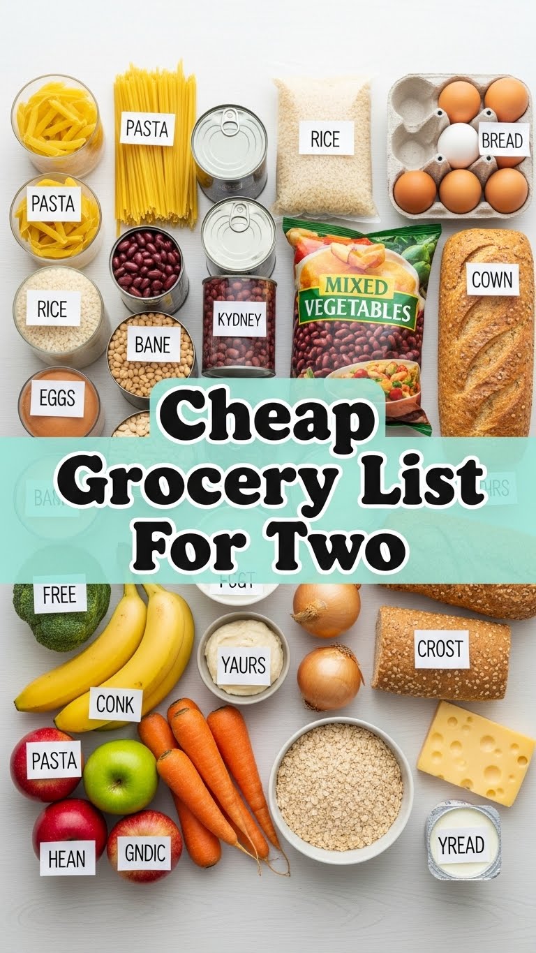 Cheap Grocery List For Two