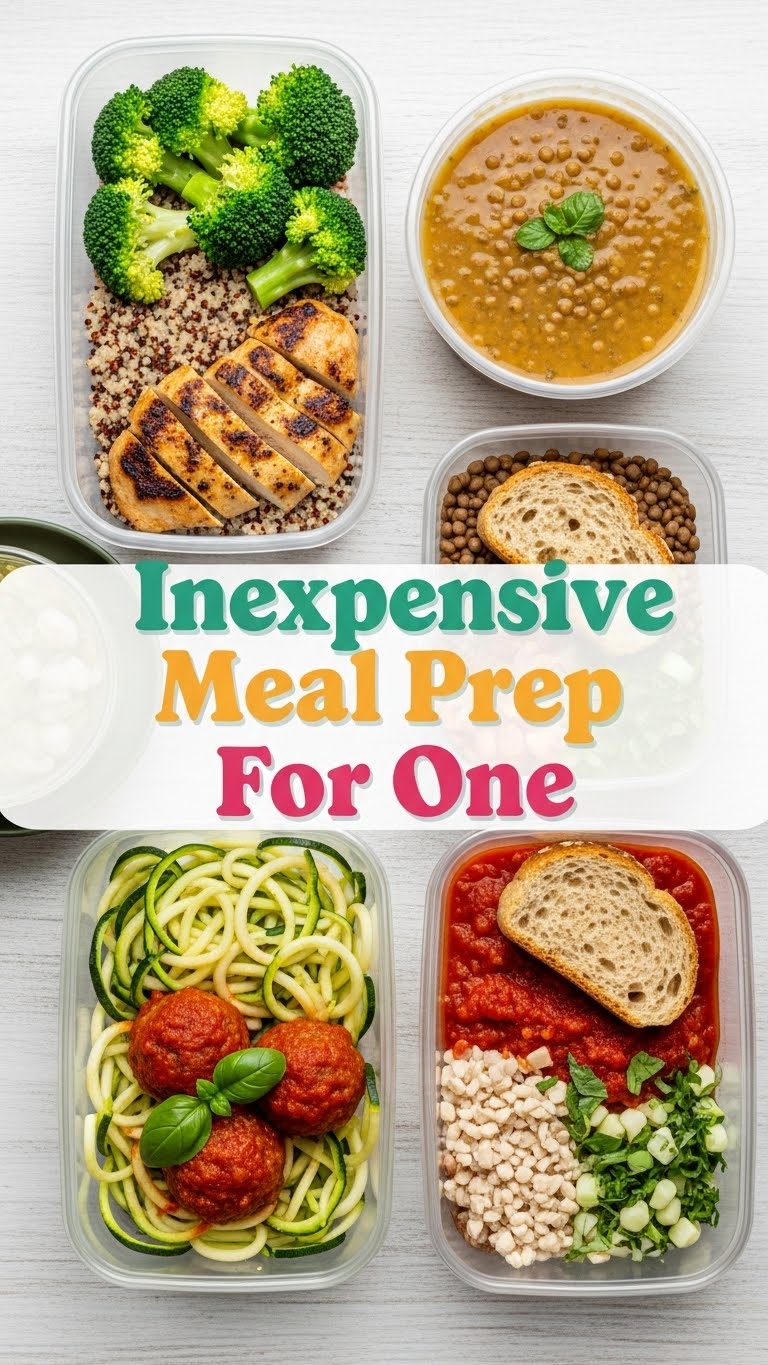 Inexpensive Meal Prep For One