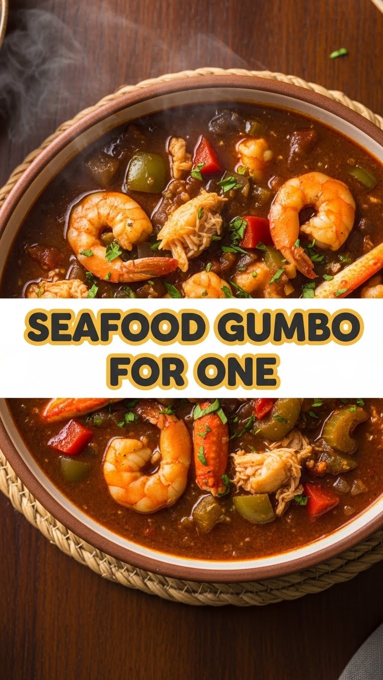 Seafood Gumbo For One