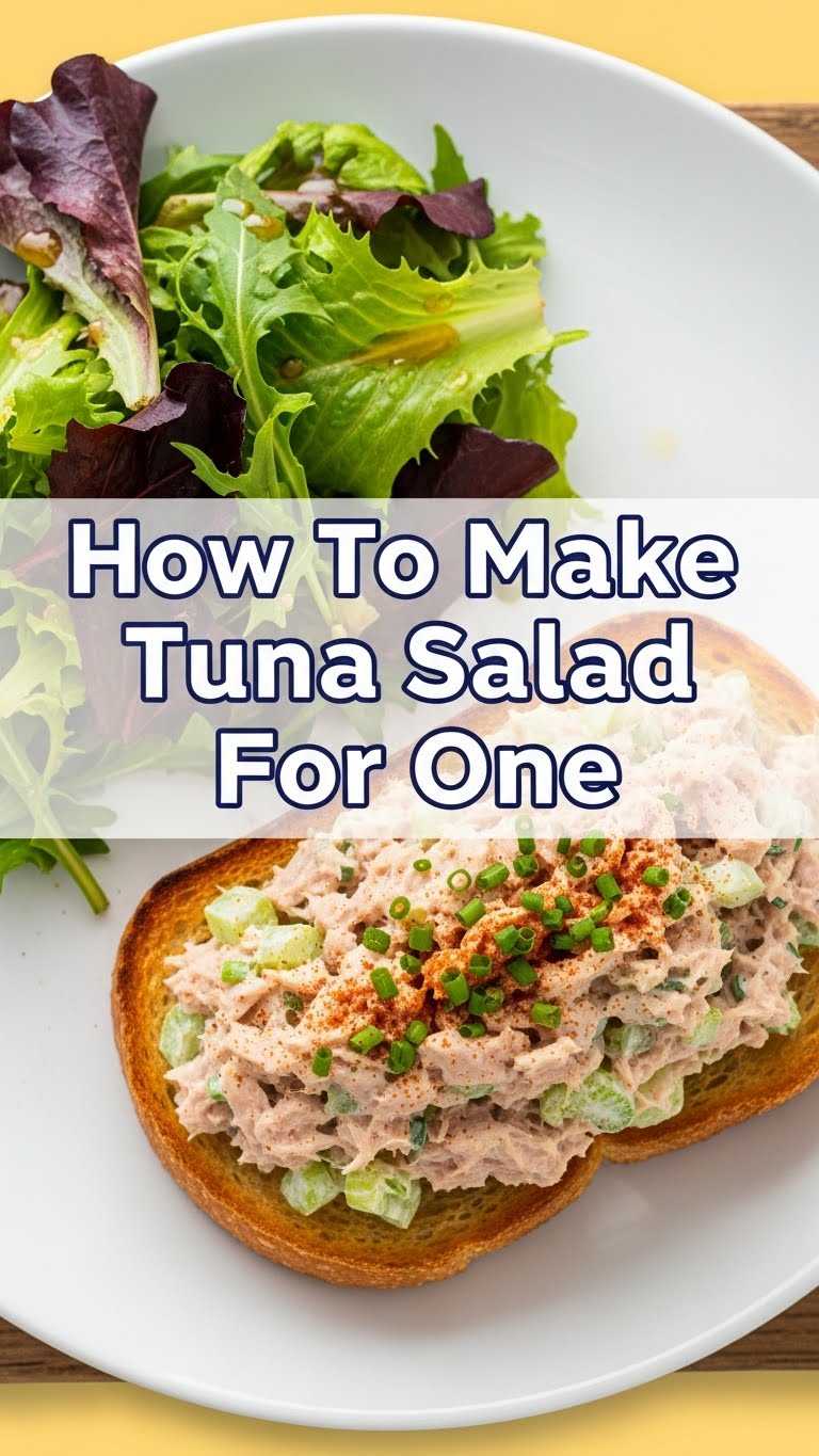 How To Make Tuna Salad For One