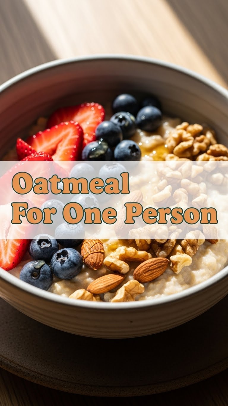 Oatmeal For One Person