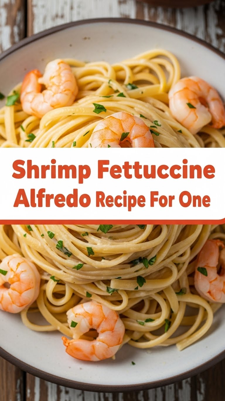 Shrimp Fettuccine Alfredo Recipe For One