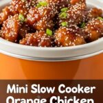 Mini Slow Cooker Orange Chicken For One