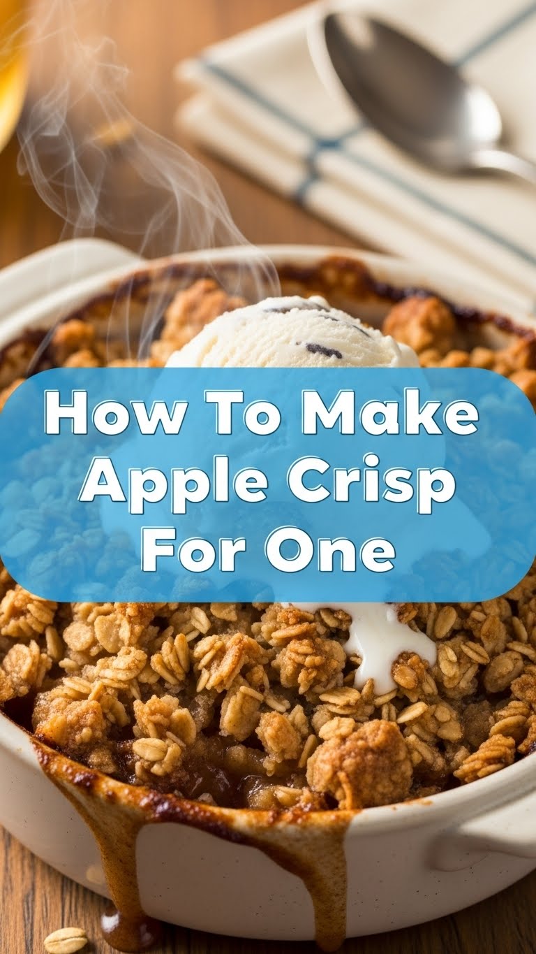 How To Make Apple Crisp For One